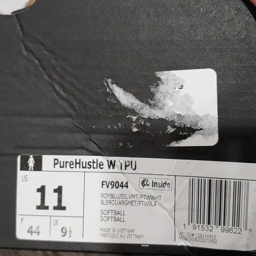 NIB Adidas PureHustle Softball Cleats